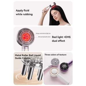 Peine masajeador de cabeza vibratorio automático inteligente eléctrico nuevo cepillo de masaje del cuero cabelludo para el crecimiento del cabello cepillo aliviar la cabeza - Product Image 4