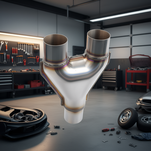 Tuyau d'échappement en acier inoxydable, diamètre intérieur de 2,5 pouces, épaisseur de 1,5 mm, double entrée pour améliorer les performances du véhicule - Product Image 3