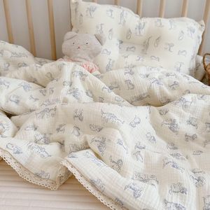 Salida de fábrica al por mayor más barato muselina Algodón puro <span class=keywords><strong>spft</strong></span> algodón y transpirable 4 capas dormitorio chico - Product Image 2
