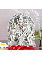 Statue de l'Idole du Parivar de Shiva, Figurine de la Famille des Dieux Hindous, Décoration de Temple Domestique pour Puja, Cadeau Spirituel Religieux, Mahadev Fait Main, Anniversaire
