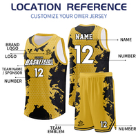 Uniformes personnalisés pour équipes de basketball universitaires, maillot de basketball respirant style rétro, vêtements de sport à sublimation numérique Z-16137