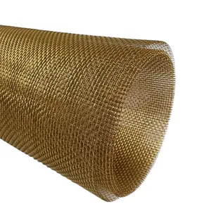 Rete filtrante in ottone con rotolo di rete metallica in ottone intrecciato a maglia resistente al calore 2-200 Mesh