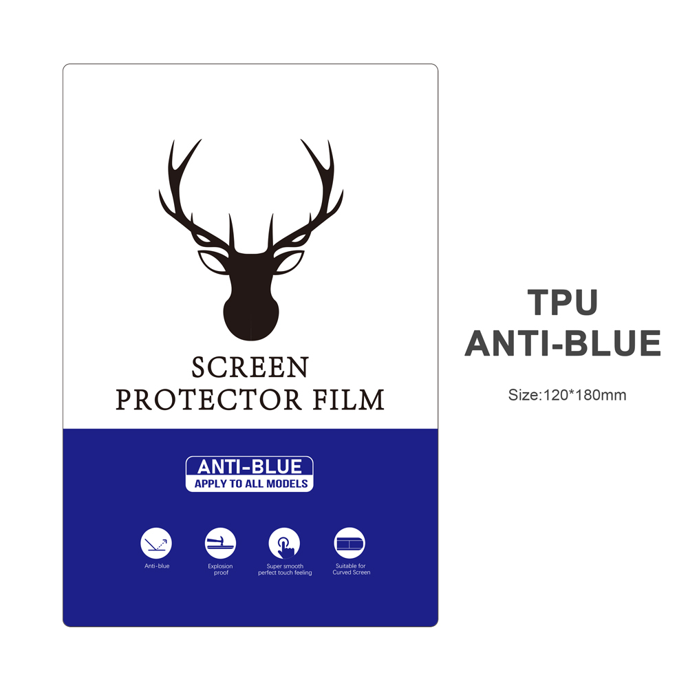 Película transparente anti luz azul-Azul