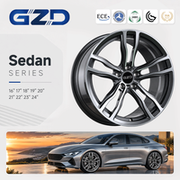 Velg Mobil Forged Multi-Spoke 1-Piece Laris Manis Ukuran 17 18 19 20 Inch untuk Silvia GT-R 370Z Mazda MX-5 Miata RX-7 RX-8