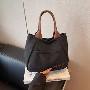 Niche-Style Canvas <b>Bag</b> for Women New Arrival Versatile Everyday Handbag for <b>Work</b> or Lunch - Product Image 3