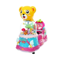 Offre Spéciale LQY marque enfants balançoire Machine dessin animé ours voiture à bascule à jetons Kiddie Ride rose/bleu pour centre commercial Amusement