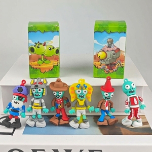 Portachiavi in Gomma con Personaggi Anime Zombie e Piante, Collezione Action Figure, Scatola Misteriosa, Vendita all'Ingrosso - Product Image 5