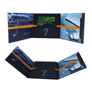 Tarjeta de Visita de Papel con Pantalla HD de 5/10.1 Pulgadas, Reproductor de Vídeo, Diseño Elegante para Tarjetas de Presentación, Tarjetas de Felicitación de Boda, Folleto en Vídeo - Product Image 1