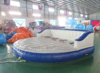 Bateau remorquable gonflable volant en PVC personnalisé 5 cavaliers bateau volant gonflable remorquable banane curseur sports nautiques
