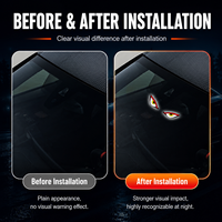 Feux d'avertissement solaires XVIEW « Demon Eye » pour voiture, sans fil, étanches, RGB, lampe stroboscopique ambiante universelle pour voiture, camion, SUV