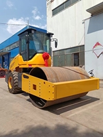 Compacteur vibrant à tambour unique robuste pour la construction de fondations en asphalte routier