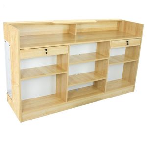 Espositore da banco in legno di alta qualità da 1,2 m e 1,8 m con vetrina frontale, ideale per negozi al dettaglio - Articolo più venduto - Product Image 2