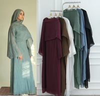 Nouvelle Abaya 2026 Plissée, Robe Longue Élégante en Tissu, Robe de Soirée, Vêtement Islamique pour Femme, Abaya Dubaï, Robe Musulmane Modeste pour Femme