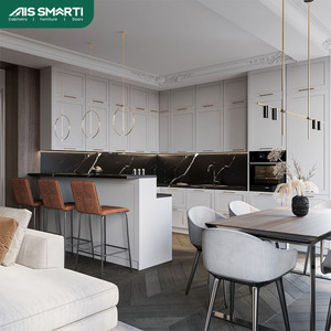 Ván ép bảng hạt tủ bếp đảo đương đại cổ điển sẵn sàng để lắp ráp đồ nội thất nhà bếp phong cách hiện đại - Product Image 2