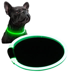 <span class=keywords><strong>Collar</strong></span> de Perro con Luz <span class=keywords><strong>LED</strong></span>, Reflectante, Brillante en la Oscuridad, Diseño Simple de Animales, Fibra de PVC Cortable para Perros Pequeños/Medianos/Grandes - Product Image 1