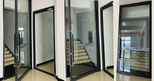 Porte intérieure à ouverture vers l'intérieur Astral Ultra 128 Insulation Series, robuste, avec cadre en aluminium et verre trempé - Product Image 4
