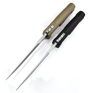 Cuchillo de Caza EDC para Exteriores ER, Acero S30V, 5.8mm de Grosor, Mango de Goma, OEM, DIY, Apertura Rápida con Botón Deslizante - Product Image 6