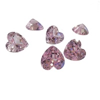 Hochwertiger Labor-Gezüchteter Rosa Saphir Herzschliff 3-14mm Loser Synthetischer Regenerierter Edelstein Großhandel