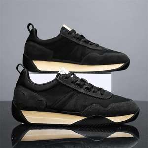 Newly designed men's <b>running</b> shoes with laces, breathable and anti-slip style casual shoes, fashionable and trendy - Product Image 4