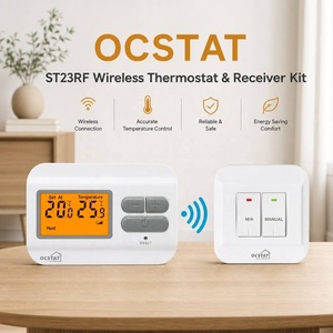 <span class=keywords><strong>Thermostat</strong></span> numérique <span class=keywords><strong>sans</strong></span> fil RF 868 MHz en gros pour usine, contrôleur de chauffage domestique avec portée de 100 m pour <span class=keywords><strong>chaudière</strong></span> - Product Image 1