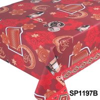 Nappe de table en PVC gaufré de luxe, imperméable, avec support en tissu, disponible en rouleaux, prix d'usine Ramadan, disponible en grandes quantités