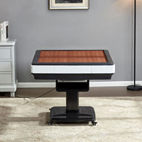 Table de mahjong et de repas pliable entièrement automatique pour le divertissement et les loisirs à domicile
