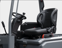 Chariot élévateur articulé à 4 étages avec fourches rotatives à 210 degrés, chariot élévateur électrique compact pour allées étroites
