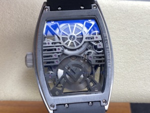 Reloj Mecánico de Lujo de Súper Calidad con Movimiento Tourbillon Central, Reloj Esqueleto con Forma Tonneau y Grand Tourbillon - Product Image 5