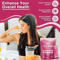 Poudre de peptides de collagène multi-hydrolysés avec probiotiques pour la peau, les cheveux, les ongles et le soutien des articulations, usage adulte, bienfaits antioxydants