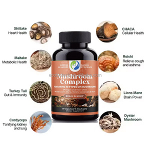 Ausreson Mushroom Supplement 10 Koffie Mushroom Blend Reishi Lions Mane <span class=keywords><strong>Cordyceps</strong></span> Chaga Mushroom Complex Capsules - Product Image 2