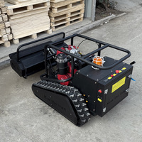 Tondeuse à gazon robotisée à moteur diesel, largeur de coupe 800 mm, télécommande, chenilles