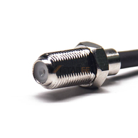 Cable Recto con Conector MCX a F, Tipo Hembra y Macho
