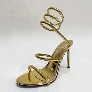 Multi-colors Ankle <b>Wrap</b> Cross Straps Women's Show Stage Stiletto High Heels Sexy Patent Sandals Round Open Toe Shoes - Product Image 1