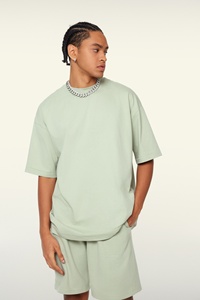 T-shirt da <span class=keywords><strong>uomo</strong></span> di alta gamma, di marca, alla moda, estiva, in cotone romano 230g, 100% cotone, a maniche corte/mezze maniche - Product Image 4