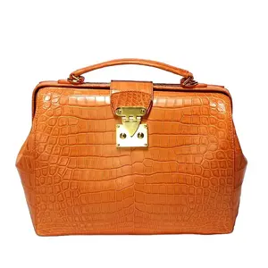 Классическая Роскошная оригинальная Высококачественная женская сумка из натуральной крокодиловой кожи