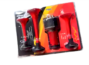 CHSKY Klaxon d'<span class=keywords><strong>air</strong></span> modifié super puissant à 3 tubes avec haut-parleur bidirectionnel pour l'audio de voiture - 12V Matériel ABS Neuf - Product Image 6