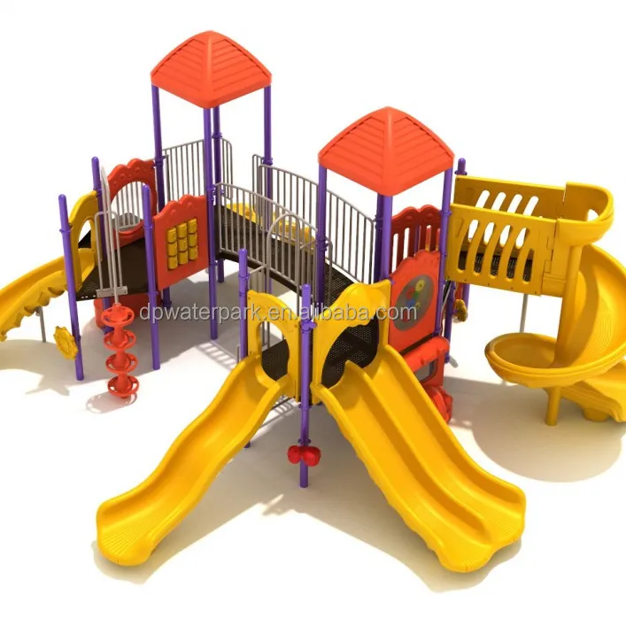 プラスチック製の遊び場の家のスライド幼稚園のスポーツゲーム施設プラスチック製の遊び場のスライド屋外の遊びの子供1セットが受け入れられました