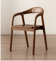 Chaise de salle à manger en bois, chaise de café décontractée, fauteuil simple, chaise de bureau, vente en gros, mobilier nordique solide, mobilier moderne en bois
