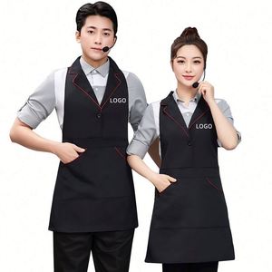 Tablier de fleuriste en toile épaisse sans manches, sublimé, pour chef, cuisine, nettoyage, avec logo personnalisé - Product Image 1