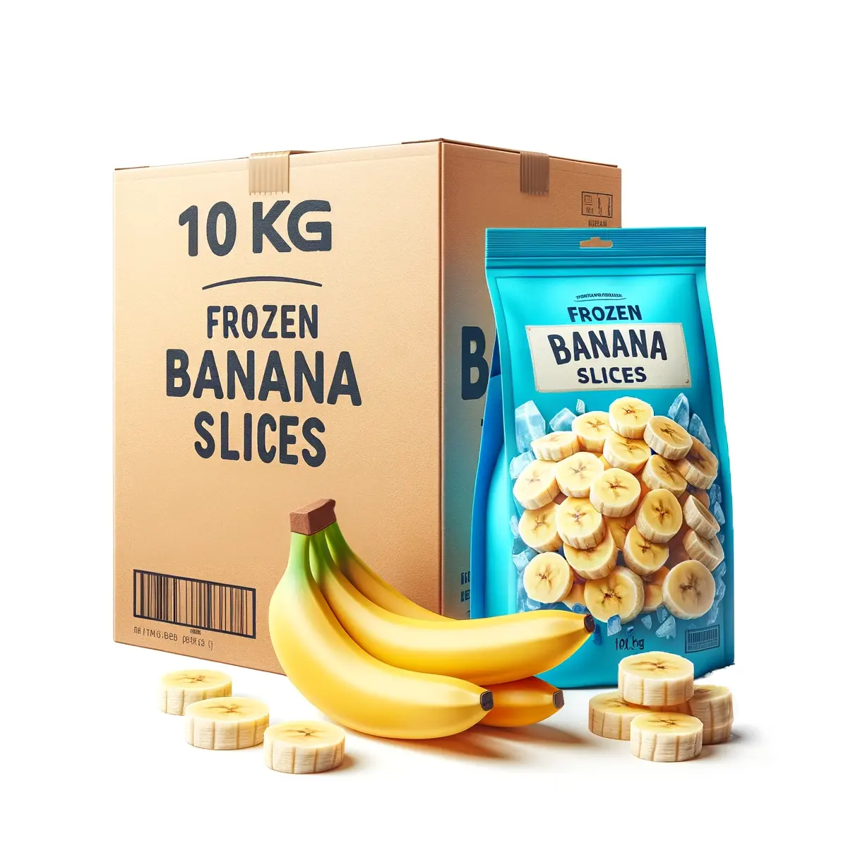 Meilleure valeur banane congelée bananes fraîches saveur riche idéal pour la fabrication de desserts marché de gros