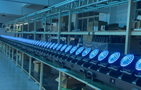Barre de projecteurs LED mobiles étanches IP65 5x120W, idéale pour l'éclairage de scènes extérieures, de concerts, de mariages et d'événements