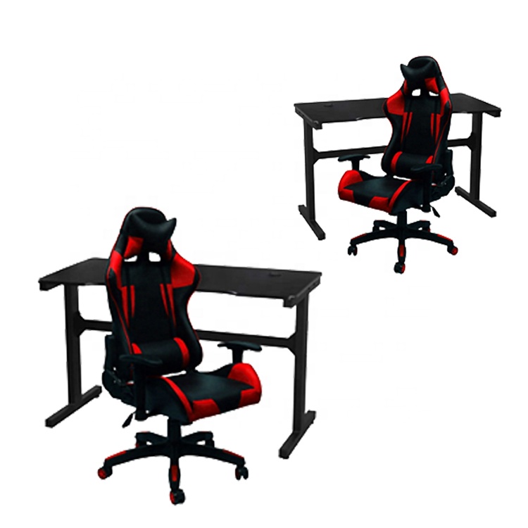 Modern Gamer Gaming Table Computer Pc Laptop Table L Shape Leg Table