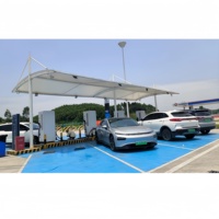 Prix d'usine, abri de voiture extérieur, structure en membrane, abris de voiture en acier à cantilever, garages avec toit en polycarbonate