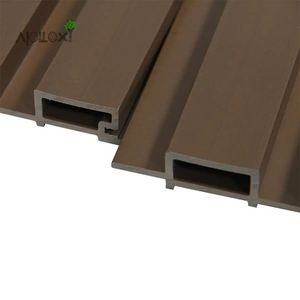 Apolloxy trang trí nội thất bên ngoài không thấm nước tường gỗ màu rãnh Bảng điều chỉnh nền đen 3D gỗ tường Bảng điều khiển - Product Image 2