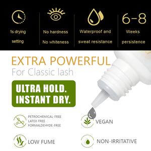 Pegamento para Pestañas Vegano Profesional Pinky Leem, con Aroma a Plátano, Resistente al Agua y al Aceite, 20% de Humedad - Product Image 5