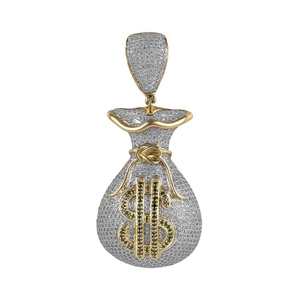 Collar de Lujo con Colgante de Diamante Moissanite Exclusivo Premium, Plata de Ley 925, Estilo Hip Hop, Brillante y Moderno, Regalo de Joyería - Product Image 5
