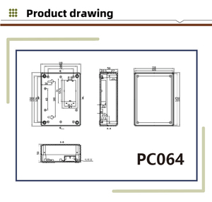 PC064 150 * 110 * <span class=keywords><strong>50</strong></span> mm シンプルな卸売小型プラスチック筐体 ABS製電気接続ボックス - Product Image 5