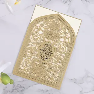 Wedding Hollow Muslim Invitations With Envelopes Wholesale Wedding Invitations Personalized Customization