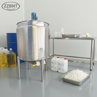 ZZBNT Lavage des mains Lessive Savon Faisant la Machine Chauffage à la vapeur Mélangeur Réservoir Homogénéisateur Avec Capteur de Poids Réservoir de Saponification