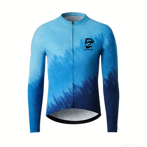 Vêtements de sport de plein air légers et respirants de qualité supérieure, à séchage rapide, coupe ajustée, doux et respirants, maillot de cyclisme à manches longues - Product Image 1